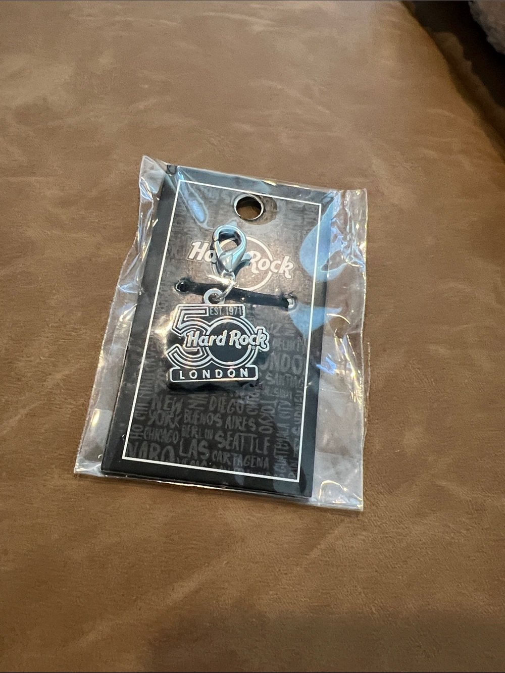 Hard Rock London 50th Logo Charm